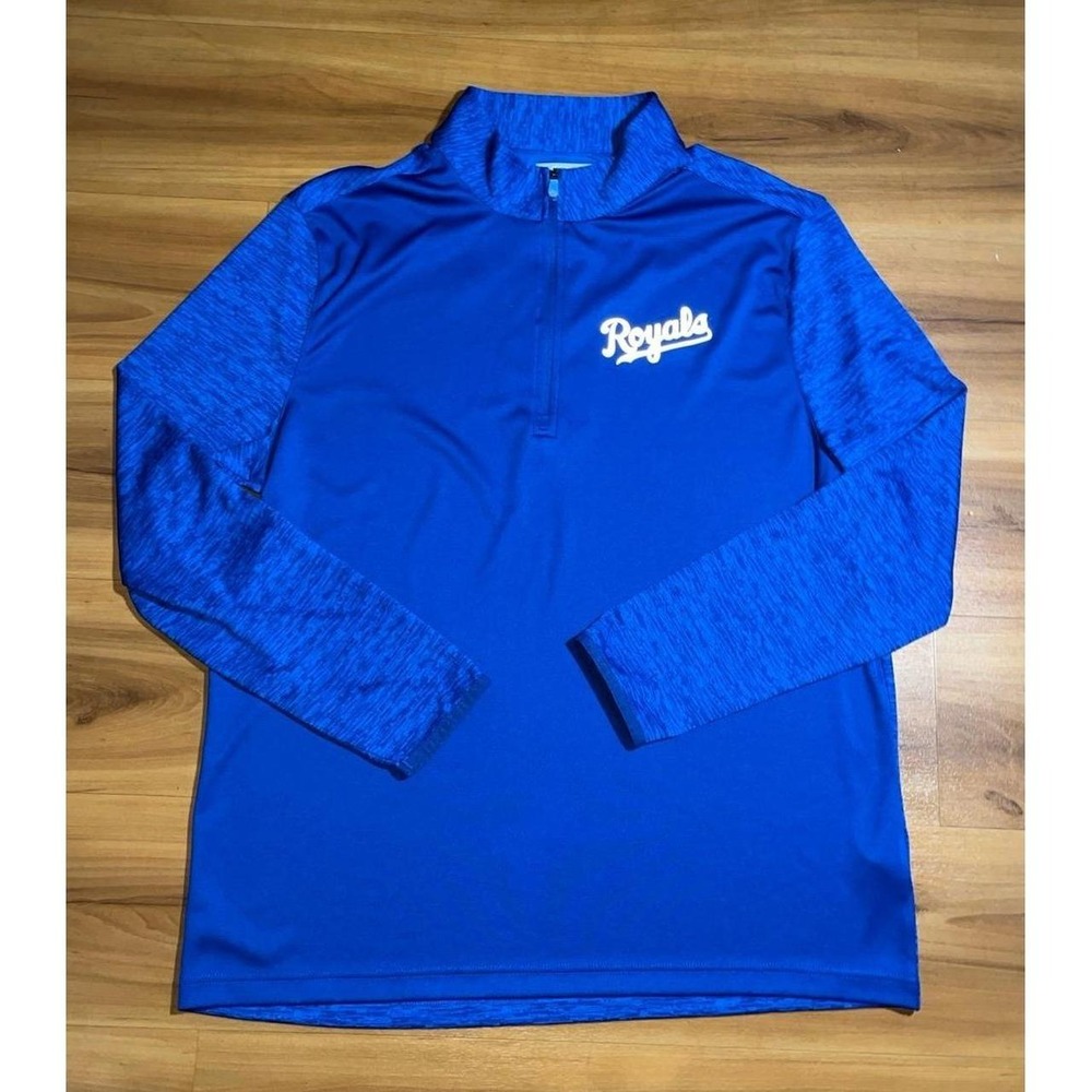 Mens Genuine Merchandise Kansas City Royals MLB Baseball Quarter Zip Pullover